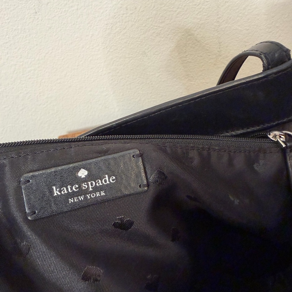 Kate Spade Adley large Black Tote with Blue Butterfly Charm - Picture 11 of 11